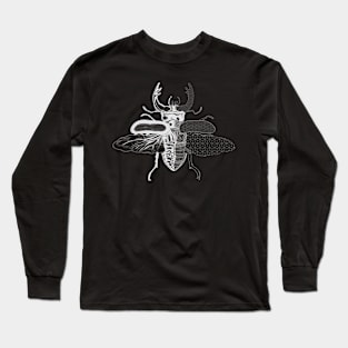 Geometric Beetle Clear Long Sleeve T-Shirt